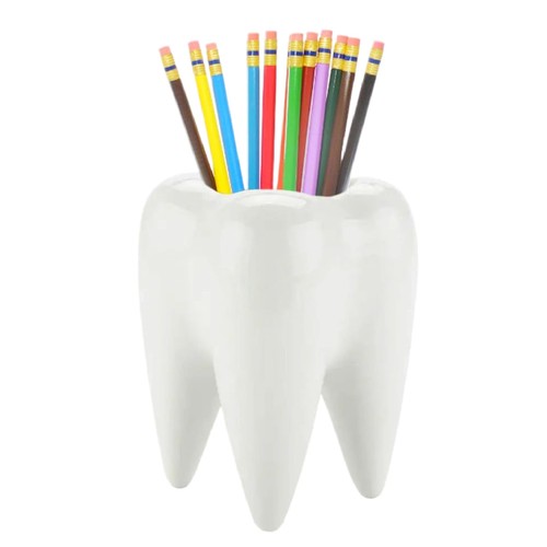 Tooth shaped ceramic succulent - tooth,